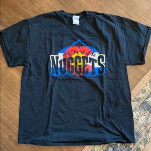 Denver nuggets black T-shirt